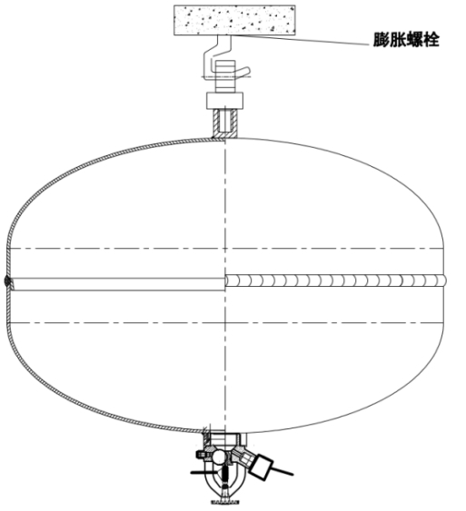 悬挂式干粉灭火装置